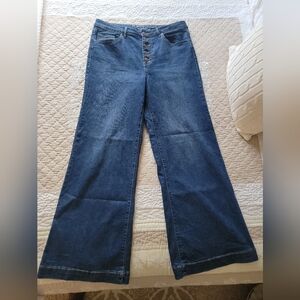 Maurices Button-fly Wide Leg Jeans